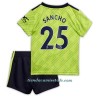 Conjunto (Camiseta+Pantalón Corto) Manchester United Sancho 25 Tercera Equipación 2022-23 - Niño